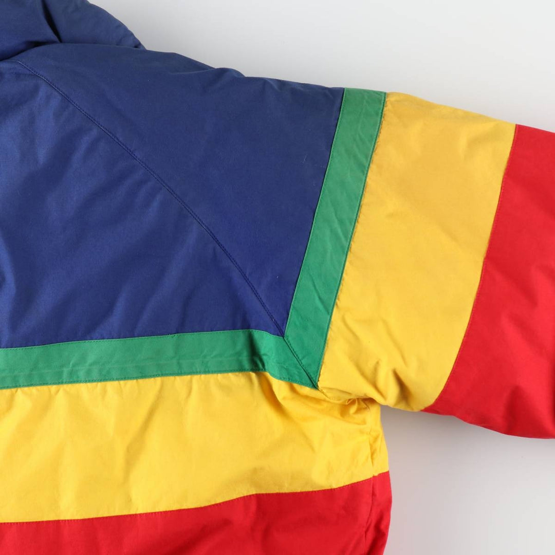 Vintage 1990'S Ralph Lauren POLO by Ralph Lauren down jacket, size L, men's cotton multicolor Vintage Second Hand