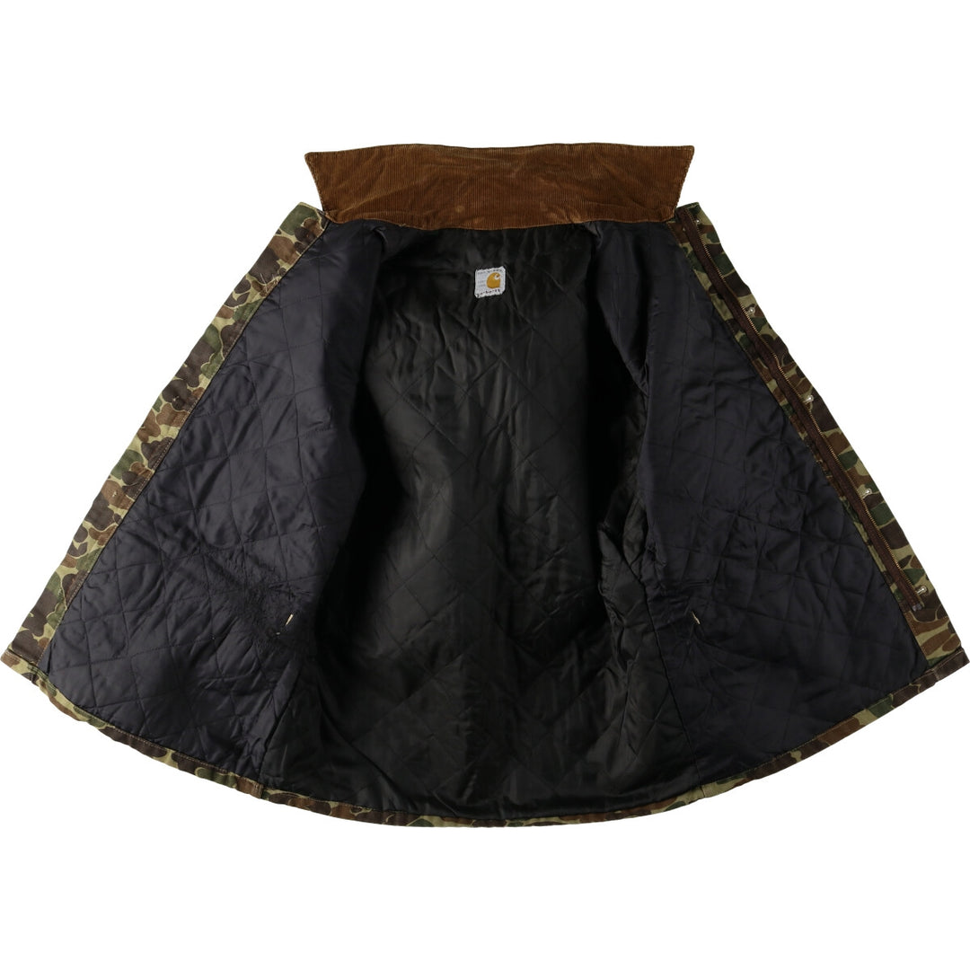 80's Carhartt 100th Anniversary Model Camouflage Pattern Duck Hunter Camo Duck Hunting Jacket Men's L Size Vintage /evb008400