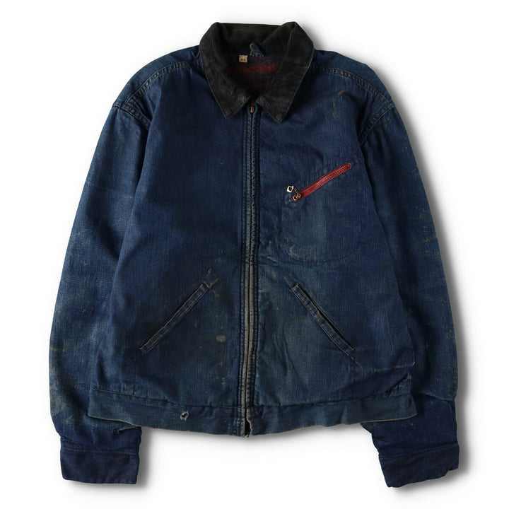 60s-70'S UNKNOWN Vintage denim work jacket, men's size L /evb008403