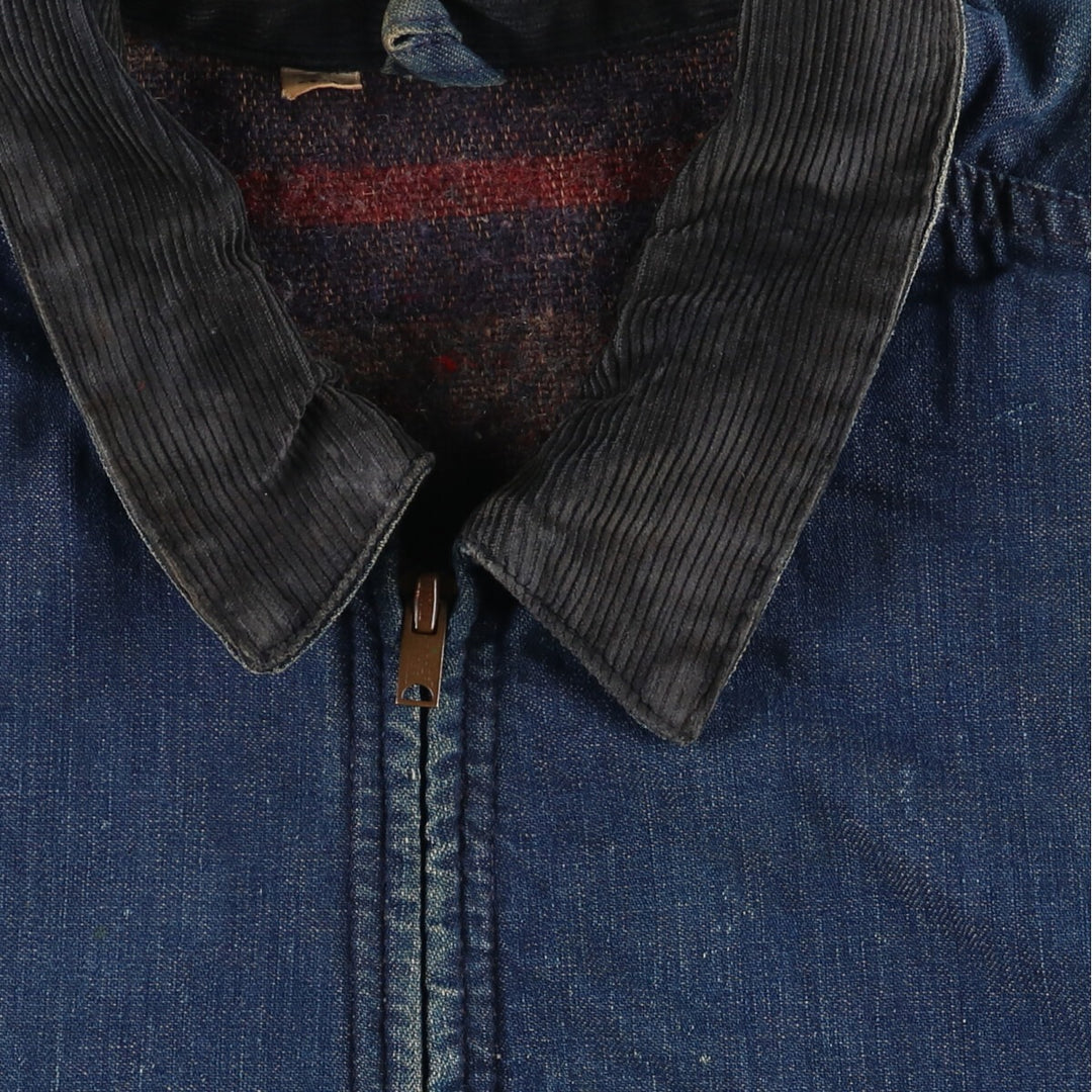60s-70'S UNKNOWN Vintage denim work jacket, men's size L /evb008403