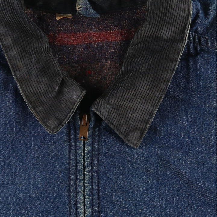 60s-70'S UNKNOWN Vintage denim work jacket, men's size L /evb008403