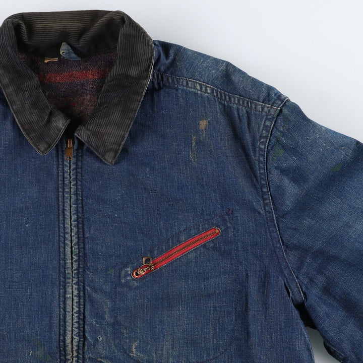 60s-70'S UNKNOWN Vintage denim work jacket, men's size L /evb008403