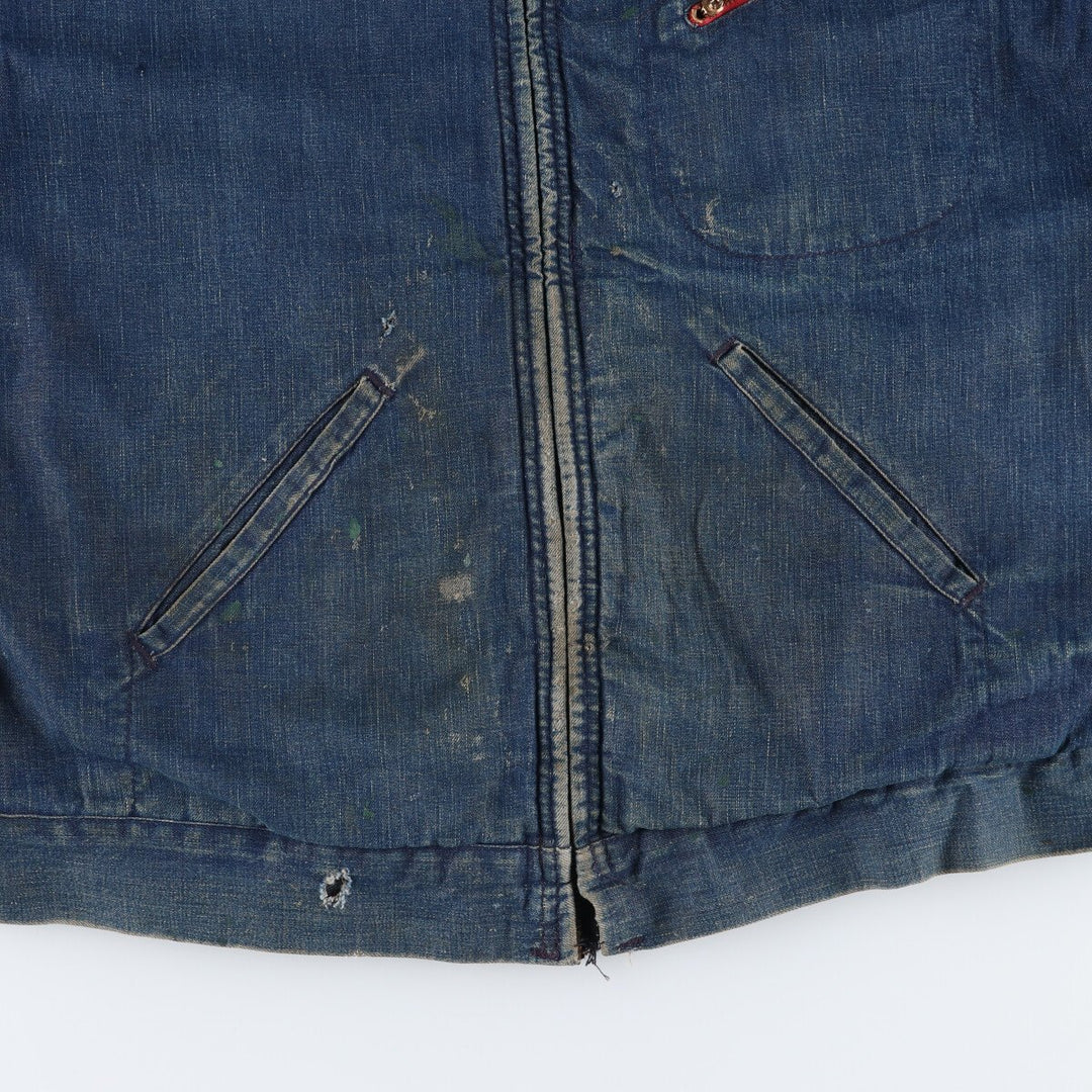 60s-70'S UNKNOWN Vintage denim work jacket, men's size L /evb008403