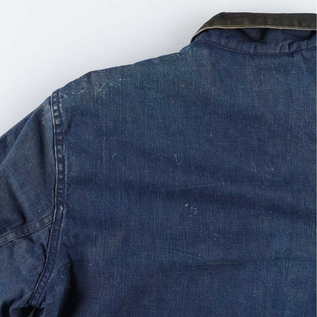 60s-70'S UNKNOWN Vintage denim work jacket, men's size L /evb008403