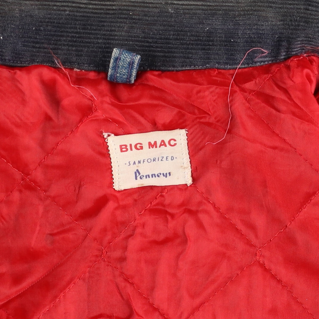 60'S Penney's BIGMAC denim work jacket, men's size M, vintage /evb008405