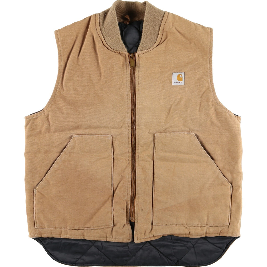 90'S Carhartt Duck Vest Made in USA Men's L Size Vintage /evb008428