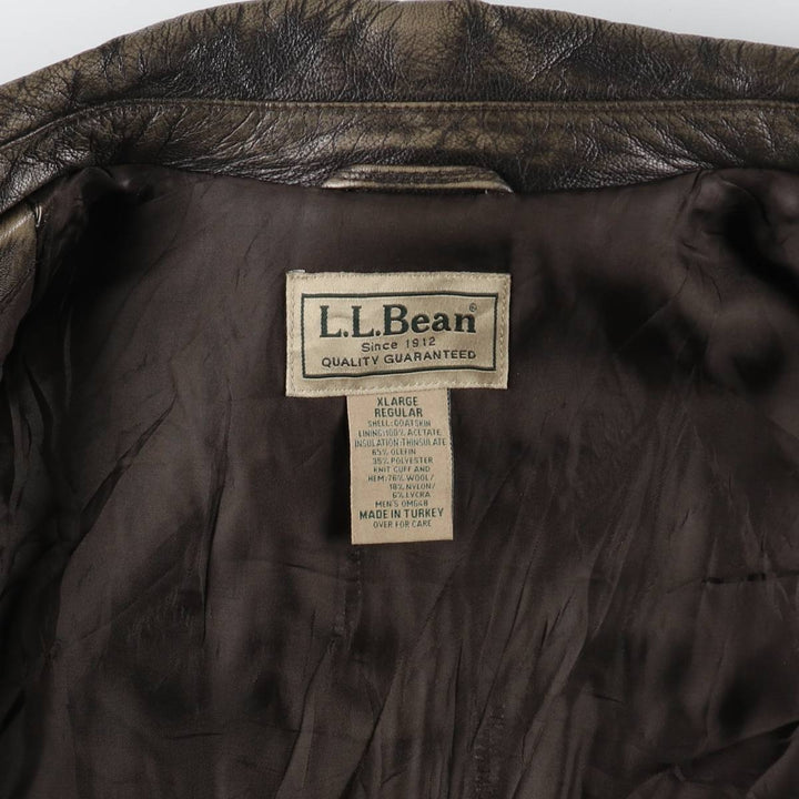 LLBean A-2 Type Leather Flight Jacket Men's XL equivalent /evb008444