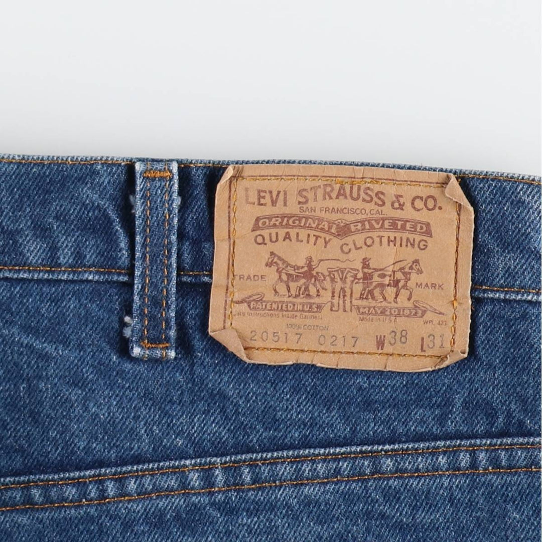 80's Levi's 20517-0217 Orange Tab Bootcut Denim Pants Made in USA Men's W37 Vintage /evb008465