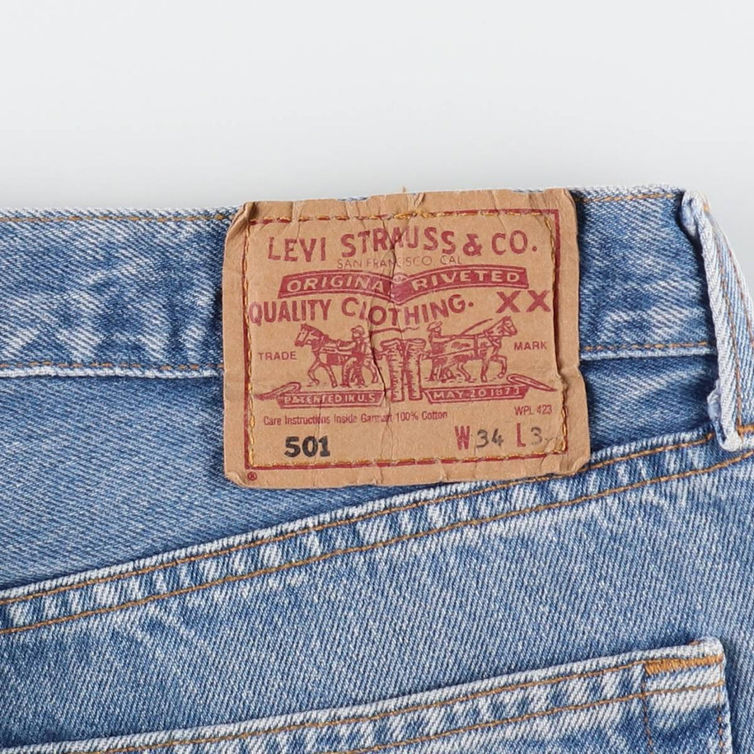 90'S Levi's 501-0114 Straight Denim Pants Made in USA Men's W34 Vintage /evb008469