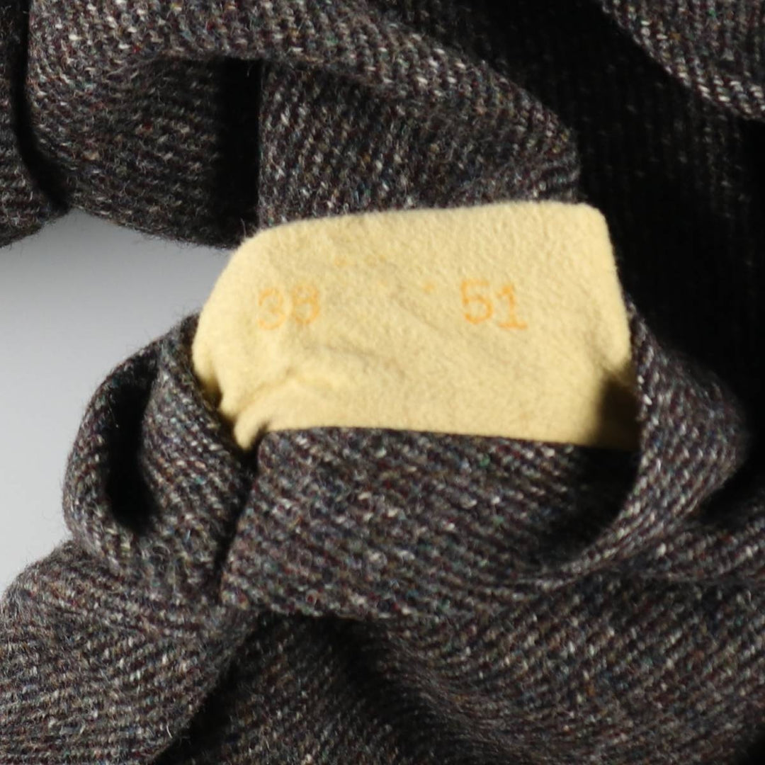 70'S Richman BROTHERS Harris Tweed Tweed Balmacaan Coat Men's Size L Vintage /evb008497