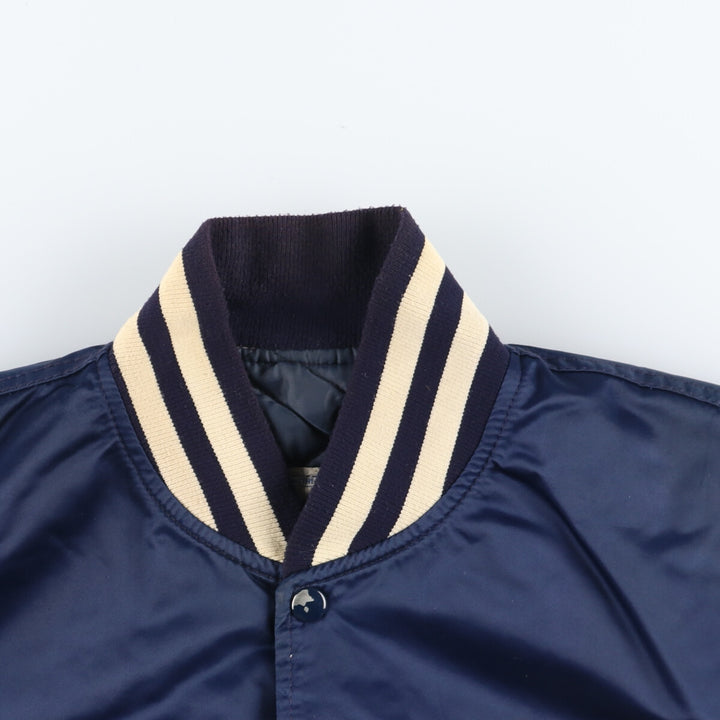 90'S Starter MLB New York Yankees Nylon Stadium Jacket Award Jacket Made in USA Men's XL Nylon navy blue type Vintage Second Hand