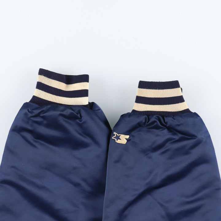 90'S Starter MLB New York Yankees Nylon Stadium Jacket Award Jacket Made in USA Men's XL Nylon navy blue type Vintage Second Hand