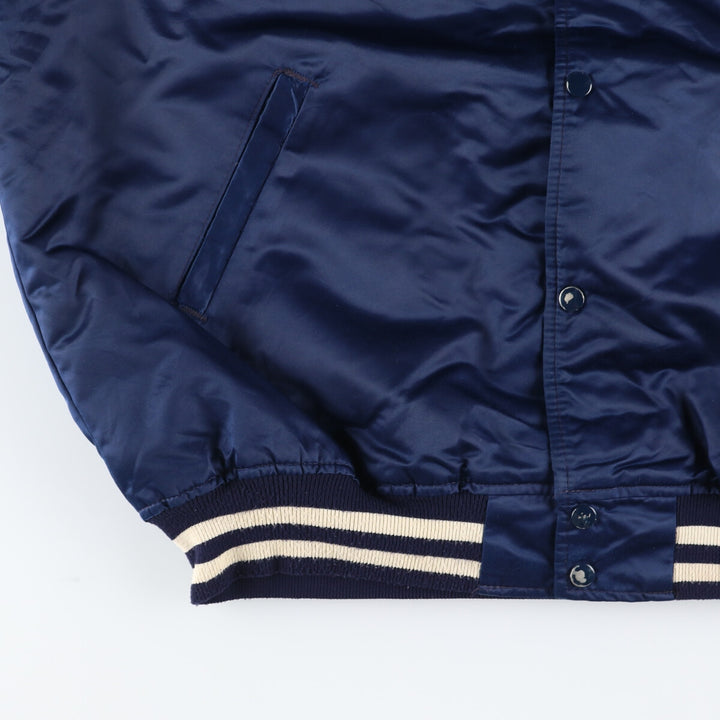 90'S Starter MLB New York Yankees Nylon Stadium Jacket Award Jacket Made in USA Men's XL Nylon navy blue type Vintage Second Hand
