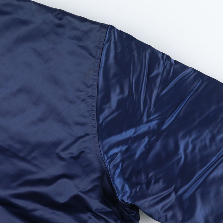 90'S Starter MLB New York Yankees Nylon Stadium Jacket Award Jacket Made in USA Men's XL Nylon navy blue type Vintage Second Hand