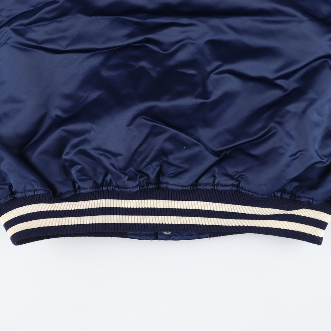 90'S Starter MLB New York Yankees Nylon Stadium Jacket Award Jacket Made in USA Men's XL Nylon navy blue type Vintage Second Hand