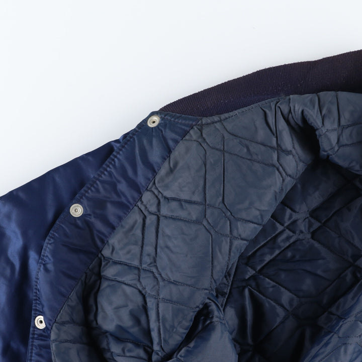 90'S Starter MLB New York Yankees Nylon Stadium Jacket Award Jacket Made in USA Men's XL Nylon navy blue type Vintage Second Hand