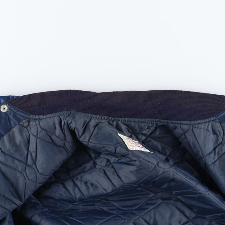 90'S Starter MLB New York Yankees Nylon Stadium Jacket Award Jacket Made in USA Men's XL Nylon navy blue type Vintage Second Hand