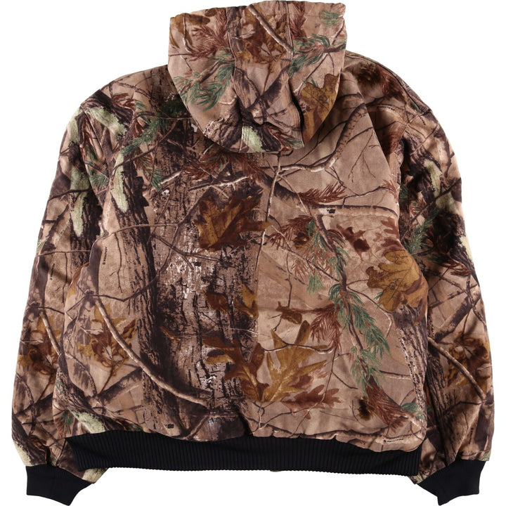 Carhartt Active Jacket Camouflage Pattern Real Tree Camo Duck Full Zip Hoodie Men's XXL /evb008552