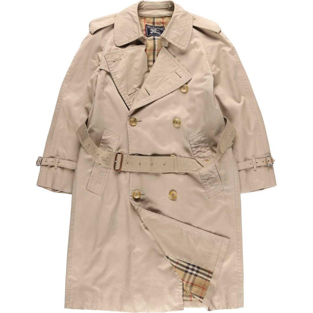Burberry trench coat, made in England, size S polyester Beige type Vintage Second Hand