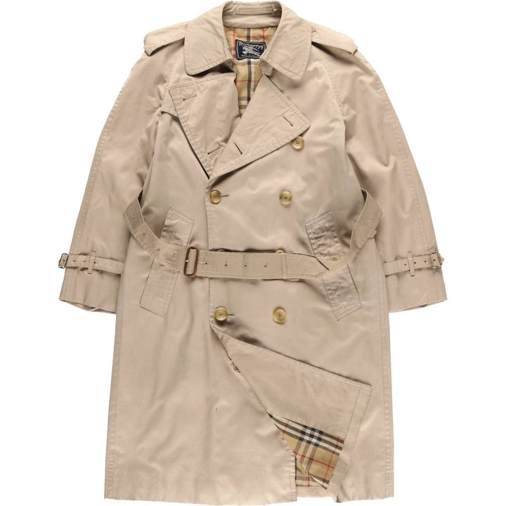 Burberry trench coat, made in England, size S polyester Beige type Vintage Second Hand