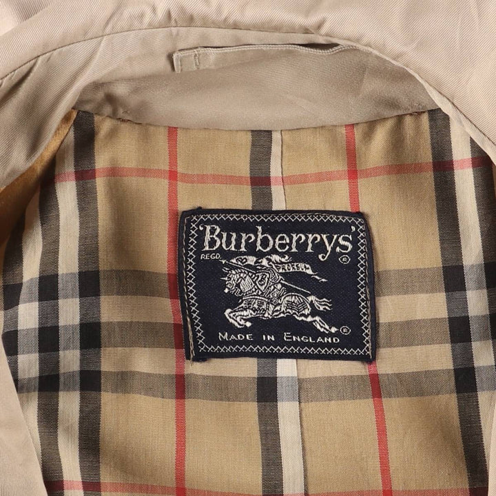Burberry trench coat, made in England, size S polyester Beige type Vintage Second Hand