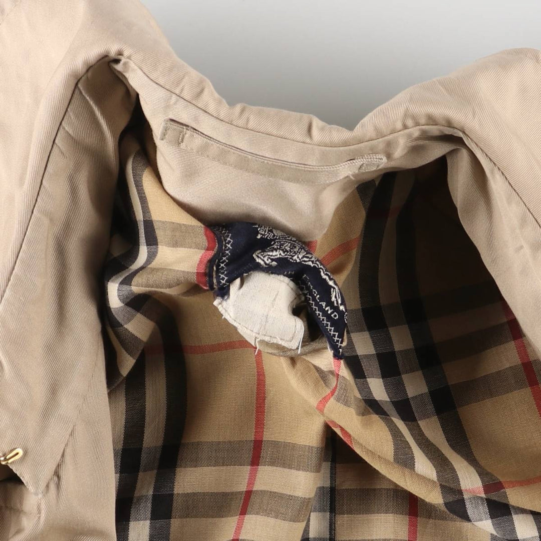 Burberry trench coat, made in England, size S polyester Beige type Vintage Second Hand