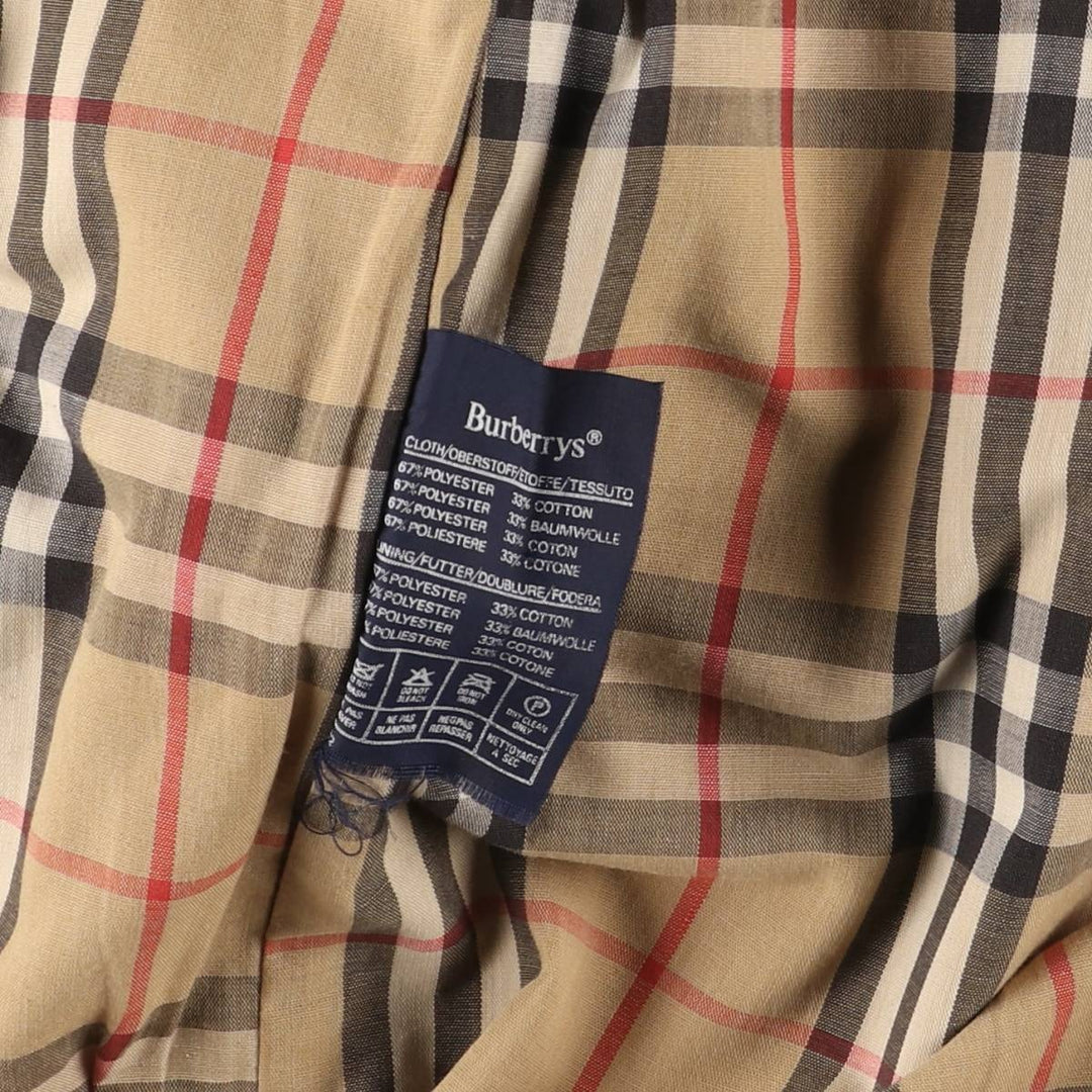 Burberry trench coat, made in England, size S polyester Beige type Vintage Second Hand