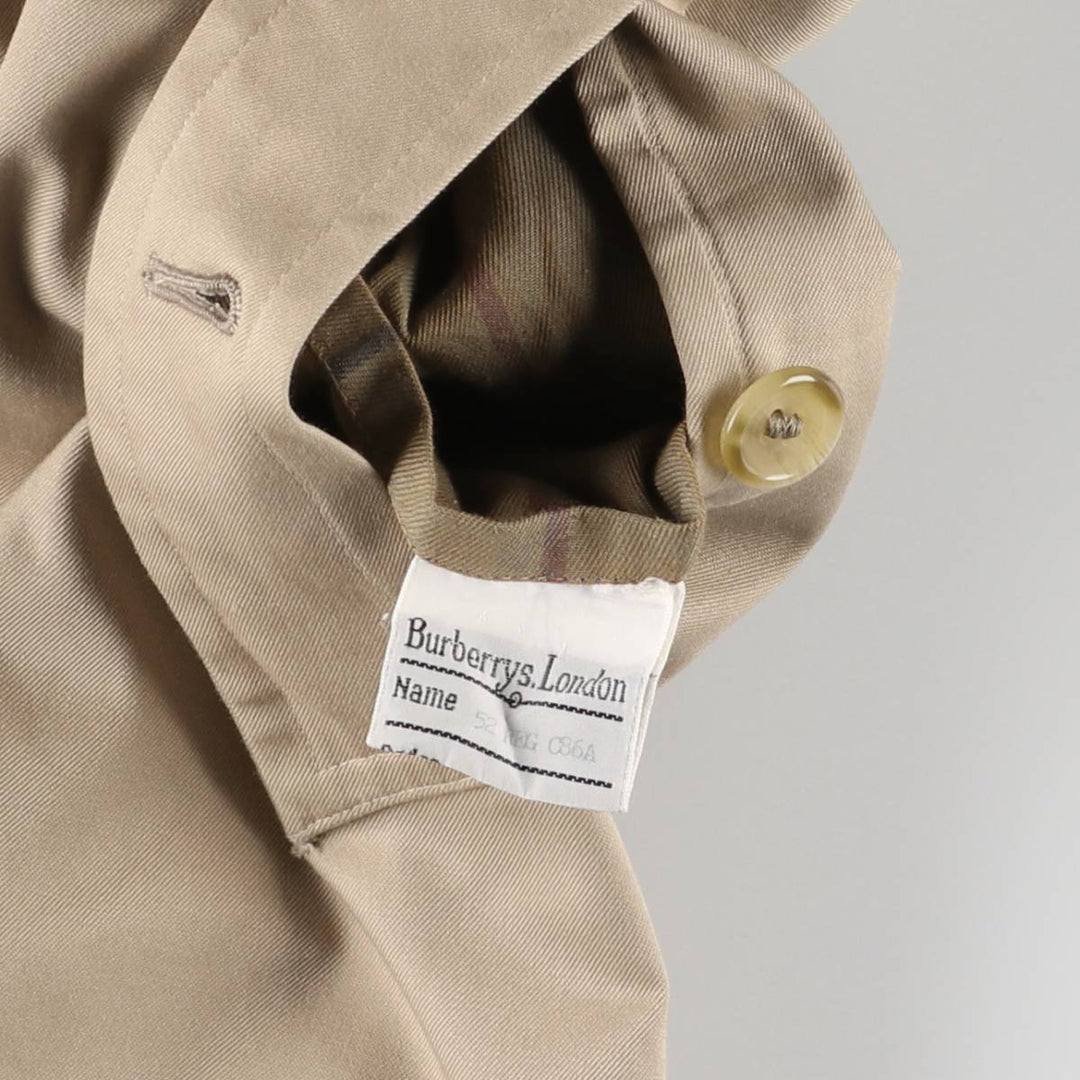 Burberry's trench coat, made in England, size L cotton Beige type Vintage Second Hand