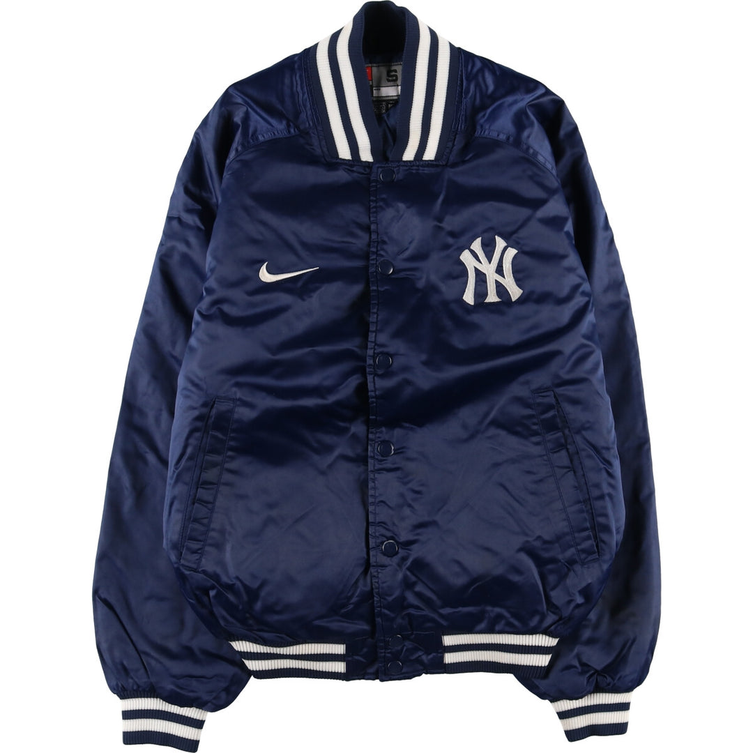 00'S Nike NIKE TEAM MLB New York Yankees Nylon Stadium Jacket Award Jacket Men's S Nylon navy blue type Vintage Second Hand