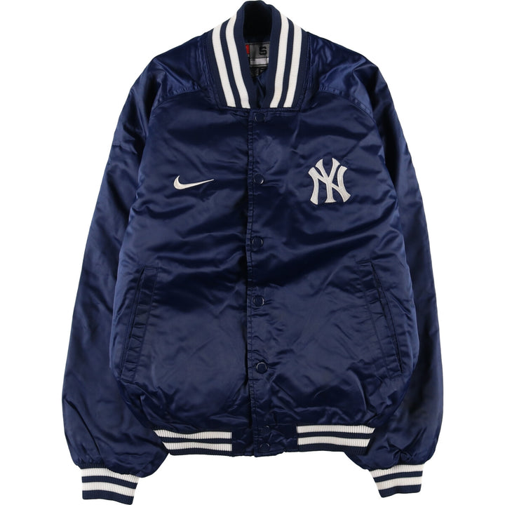 00'S Nike NIKE TEAM MLB New York Yankees Nylon Stadium Jacket Award Jacket Men's S Nylon navy blue type Vintage Second Hand