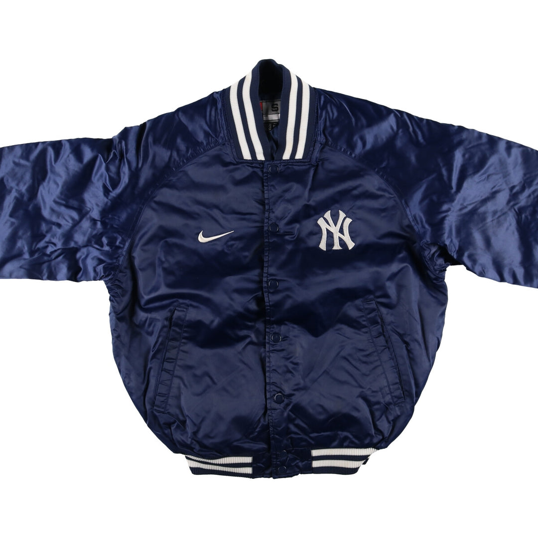 00'S Nike NIKE TEAM MLB New York Yankees Nylon Stadium Jacket Award Jacket Men's S Nylon navy blue type Vintage Second Hand