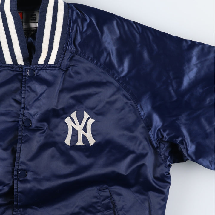 00'S Nike NIKE TEAM MLB New York Yankees Nylon Stadium Jacket Award Jacket Men's S Nylon navy blue type Vintage Second Hand