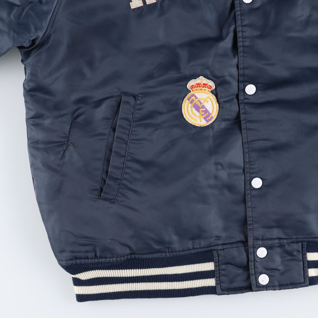 La Liga REAL MADRID Real Madrid Nylon Stadium Jacket Award Jacket Varsity Jacket Men's L size /evb008573