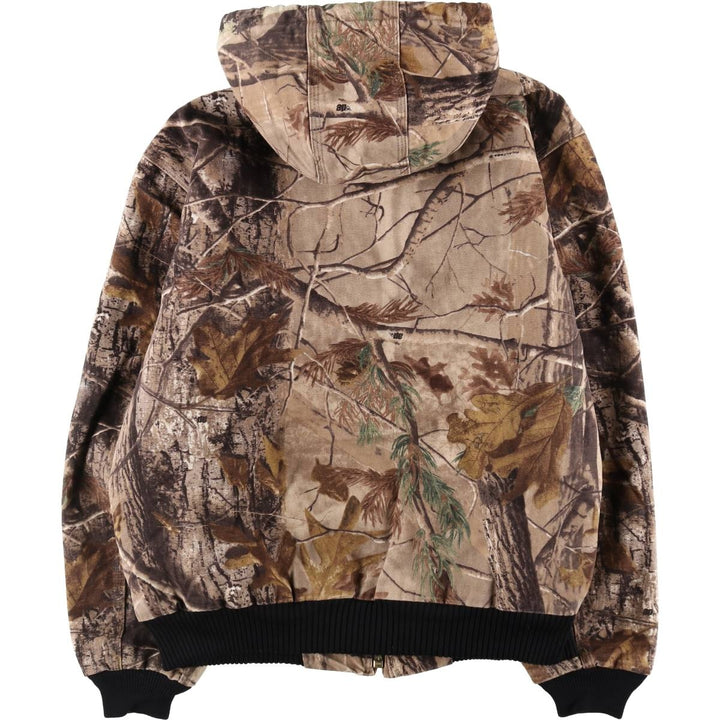 Carhartt Active Jacket Camouflage Pattern Real Tree Camo Duck Full Zip Hoodie Men's M /evb008576