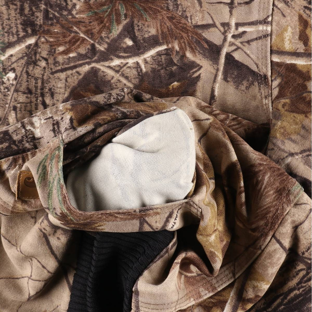 Carhartt Active Jacket Camouflage Pattern Real Tree Camo Duck Full Zip Hoodie Men's M /evb008576