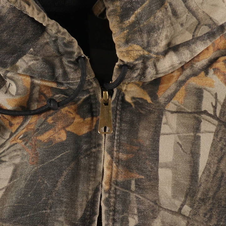 00'S Carhartt Active Jacket Camouflage Pattern Real Tree Camo Men's L size /evb008577