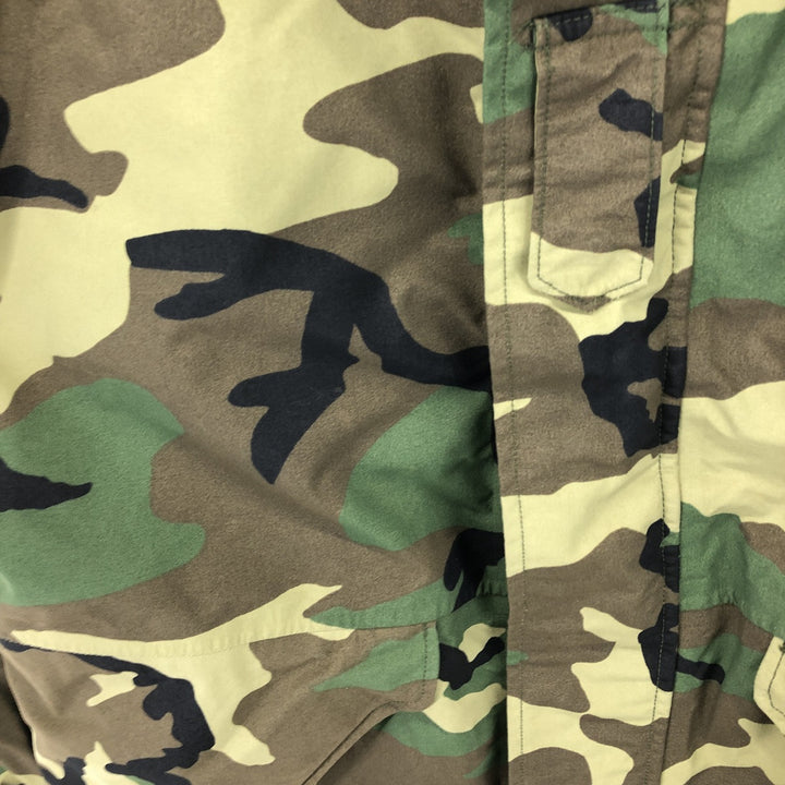 Genuine US military item, 00'S camouflage pattern woodland camo, ECWCS 1st GEN late model military Gore-Tex parka, made in USA, men's M equivalent /evb008595