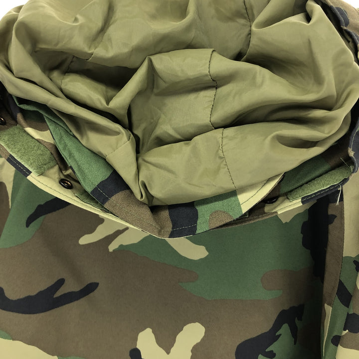 Genuine US military item, 90'S camouflage pattern woodland camo, ECWCS 1st GEN late model military Gore-Tex parka, made in USA, men's size L /evb008599