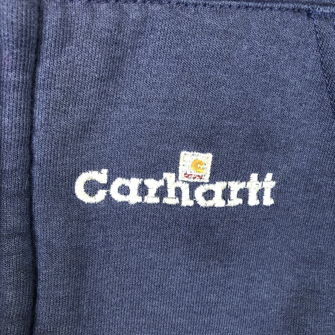 Carhartt Sweat Full Zip Hoodie Men's XXL unclear Purple type blue-purple Vintage Second Hand