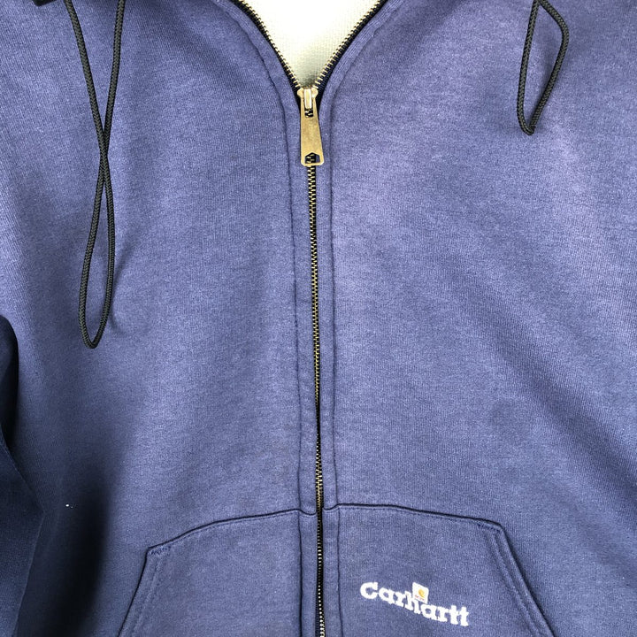 Carhartt Sweat Full Zip Hoodie Men's XXL unclear Purple type blue-purple Vintage Second Hand