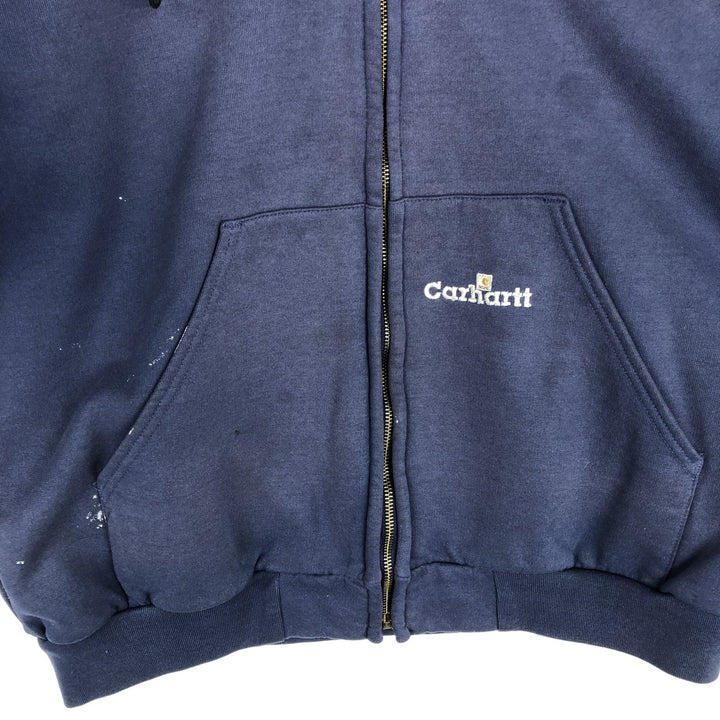Carhartt Sweat Full Zip Hoodie Men's XXL unclear Purple type blue-purple Vintage Second Hand