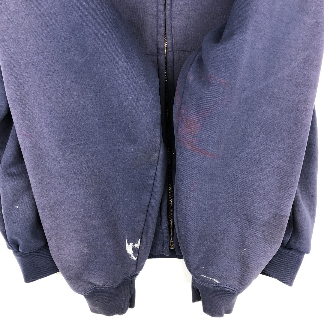 Carhartt Sweat Full Zip Hoodie Men's XXL unclear Purple type blue-purple Vintage Second Hand