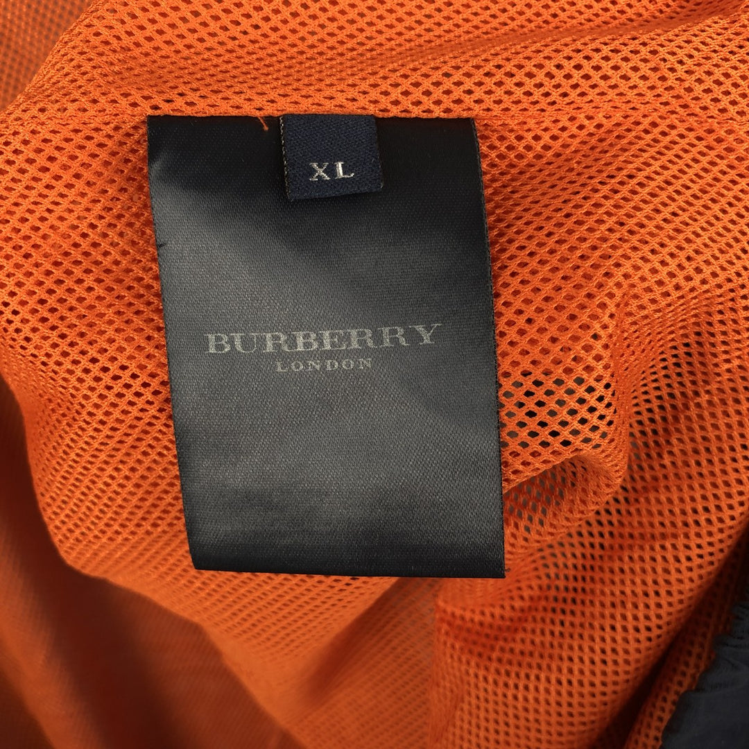 Burberry's BURBERRY LONDON Swing Top Sport Jacket, Men's XL (approx.) Nylon Navy blue Vintage Second Hand