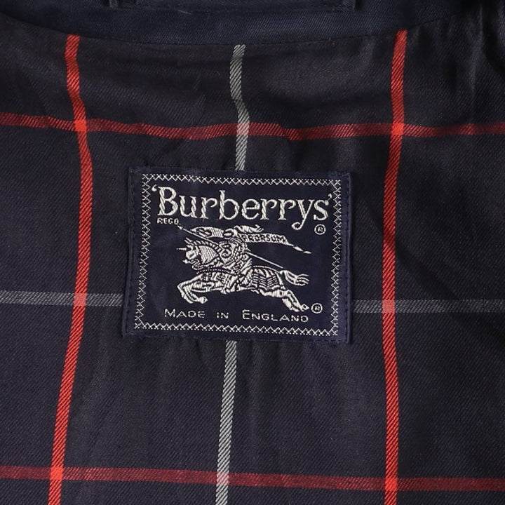 Burberry's Swing Top Sports Jacket, Made in England, Men's Size XL cotton navy blue type Vintage Second Hand