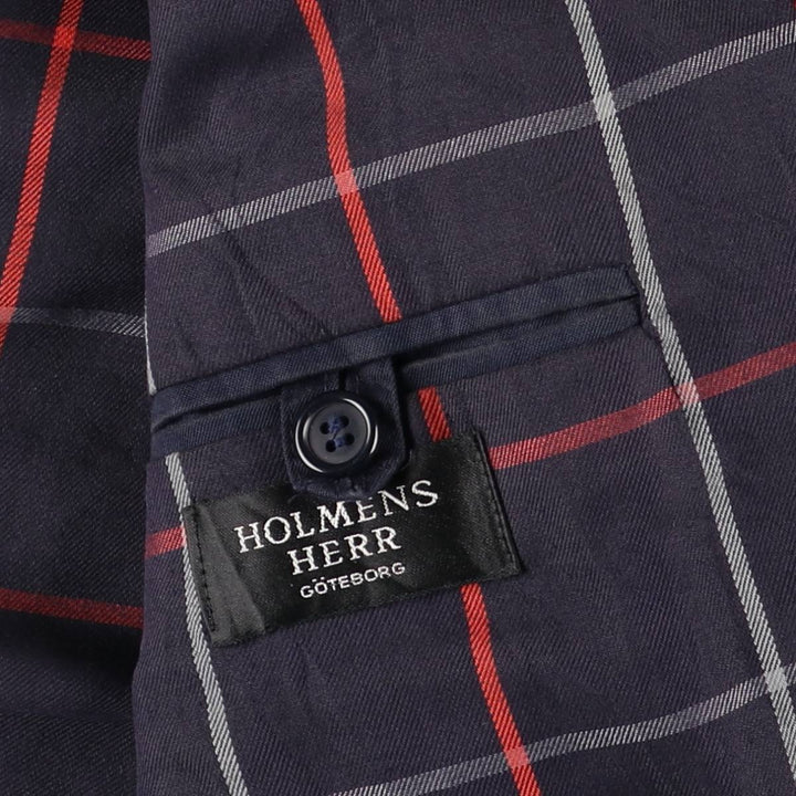 Burberry's Swing Top Sports Jacket, Made in England, Men's Size XL cotton navy blue type Vintage Second Hand