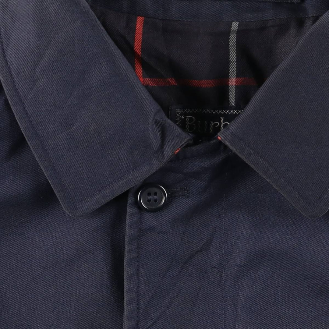 Burberry's Swing Top Sports Jacket, Made in England, Men's Size XL cotton navy blue type Vintage Second Hand