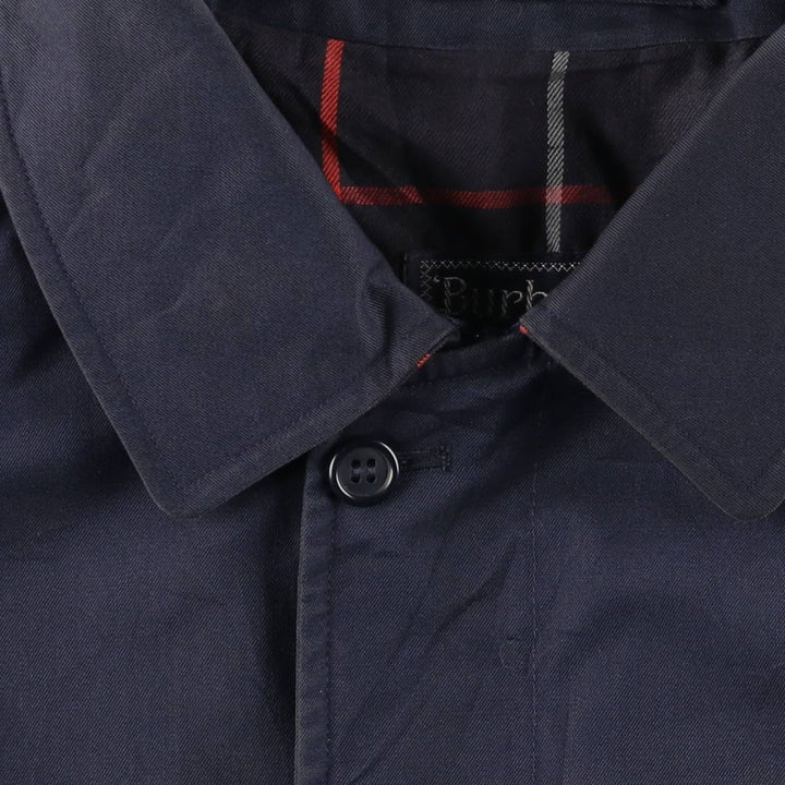 Burberry's Swing Top Sports Jacket, Made in England, Men's Size XL cotton navy blue type Vintage Second Hand