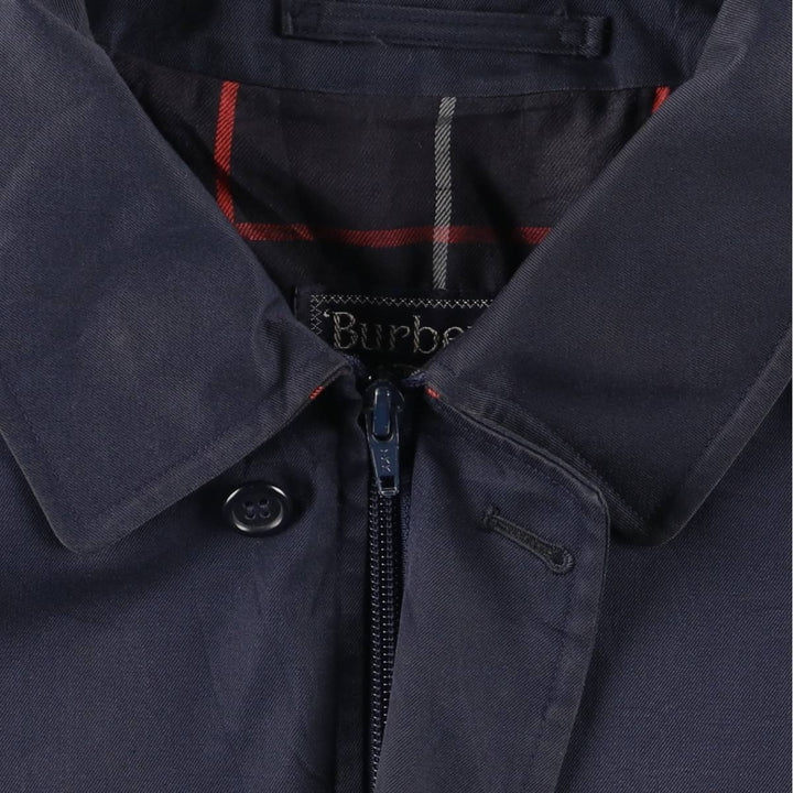 Burberry's Swing Top Sports Jacket, Made in England, Men's Size XL cotton navy blue type Vintage Second Hand