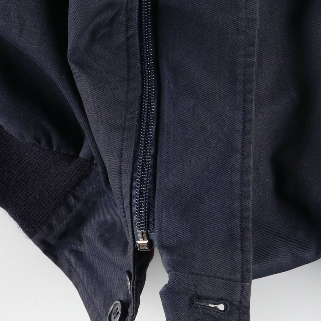 Burberry's Swing Top Sports Jacket, Made in England, Men's Size XL cotton navy blue type Vintage Second Hand