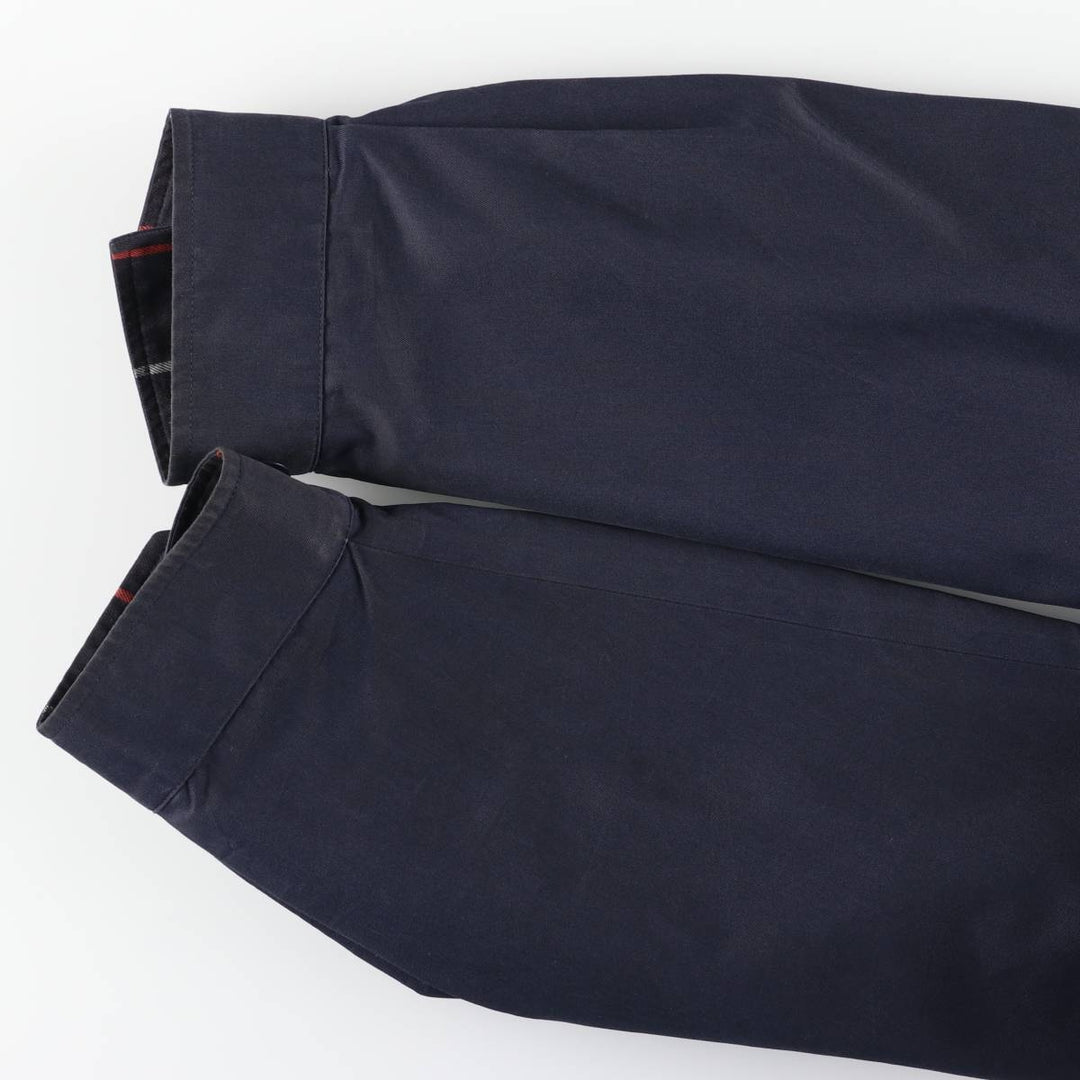 Burberry's Swing Top Sports Jacket, Made in England, Men's Size XL cotton navy blue type Vintage Second Hand